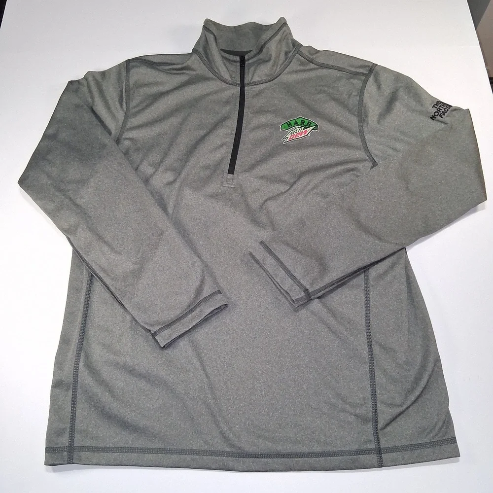 The North Face Quarter Zip Lightweight Mens Pullover  Size‎ Large Hard Mt Dew